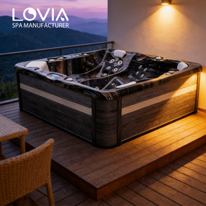 Fabriqué en Chine, Jacuzzi extérieur, bain à remous, <span class=keywords><strong>baignoire</strong></span> hydromassante, spa pour 5 personnes, jacuzzi <span class=keywords><strong>pas</strong></span> <span class=keywords><strong>cher</strong></span> avec Lovia - Product Image 1