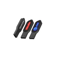 Flashdisk USB Oval Logam Custom Promosi dengan Lampu, Kapasitas Penuh Berkualitas Tinggi USB 2.0/3.0 8-64GB Logo dan Warna Custom