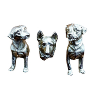 Nouvelle conception, poignées et boutons de meubles en laiton massif en forme de tête de chien pour tiroirs et armoires, décoration intérieure