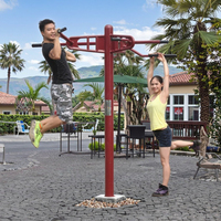 Barra de dominadas de acero duradero para gimnasio al aire libre, equipo de ejercicio con certificado TUV