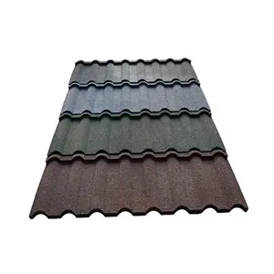 Wholesale Price Solar Roof Tiles Red Stone Coated Metal Roof Tile Concrete Terra Cotta Tile For Roof