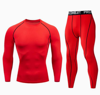 Pantalon de sport pour homme, à séchage rapide, respirant, ajusté, pour la course à pied, la salle de sport, la remise en forme, à manches longues, à sept couleurs, hautement élastique, couche de base
