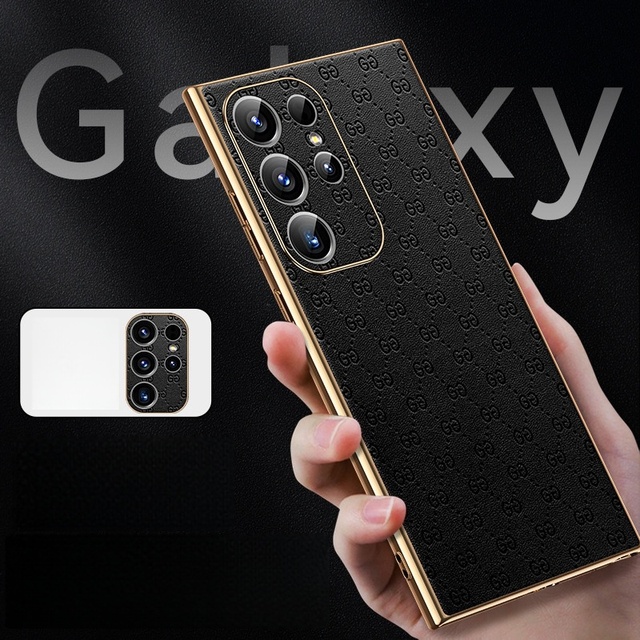 For Samsung S26 Ultra Phone Case Leather Soft Shell Printed Pattern Protective Cover Compatible with Samsung S25 S24 S23 Ultra