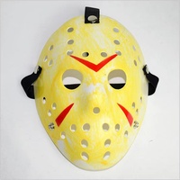 Máscaras de Halloween de HLC China, Fabricante de Máscaras de Fiesta, Impresión de Logotipo Moderno Personalizado, Máscaras Faciales Blancas de Jason, Disfraz de Celebridad