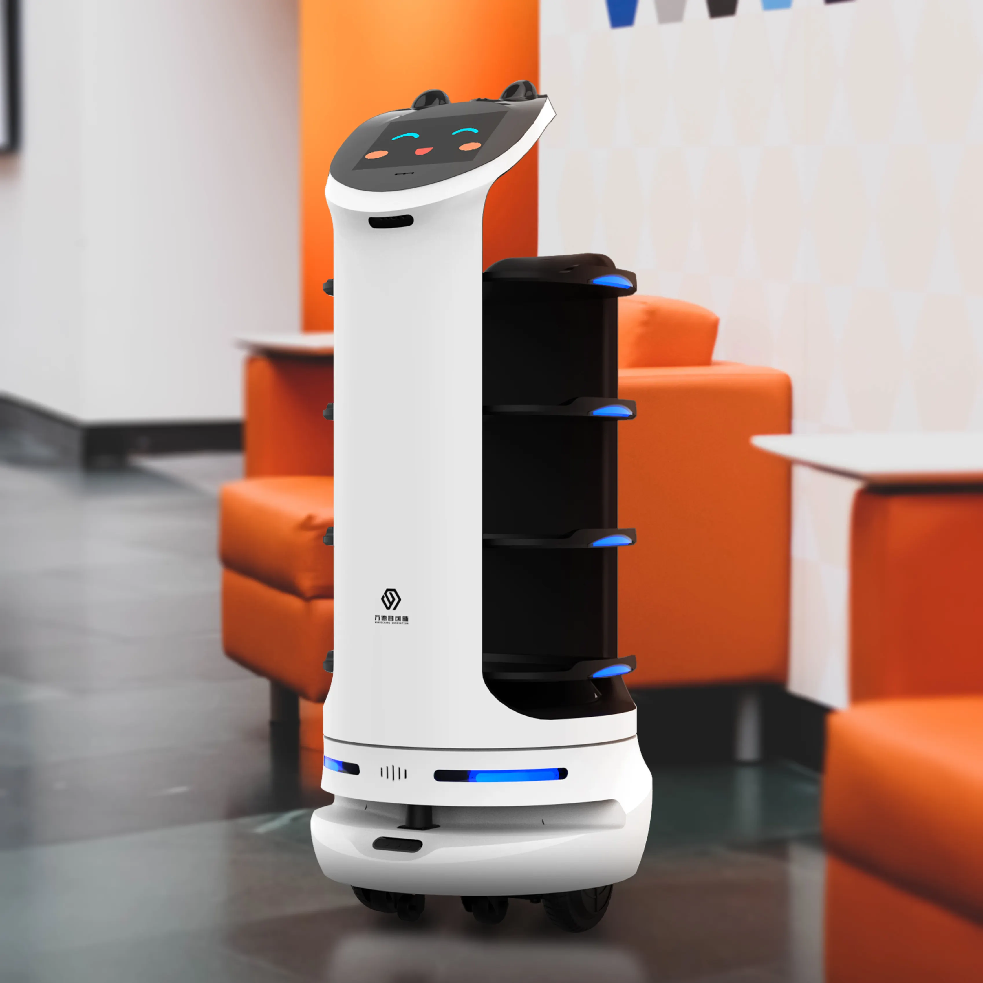 Robot pengiriman makanan Robot mobil Hotel navigasi Otomobil layanan