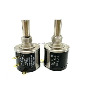 Potentiomètre multi-tours de précision 534-11 1K 2K 5K 10K 20K 50k 100k 100R 200R 500R, potentiomètre multi-tours réglable Vishay - Product Image 1