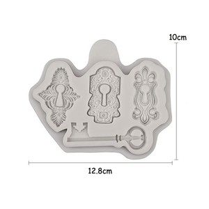 Moule en silicone TanghChu vintage pour décoration <span class=keywords><strong>de</strong></span> gâteaux en fondant, motif fleur en relief, avec cylindre <span class=keywords><strong>de</strong></span> serrure à clé et vis, pour <span class=keywords><strong>chocolat</strong></span> époxy, Chine - Product Image 6