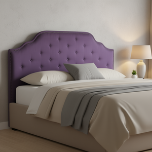 Testiera Imbottita in Tessuto per Letto Queen Size, Stile Tradizionale - Product Image 2