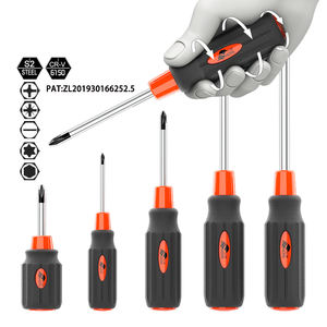 مفك براغي مغناطيسي متعدد الوظائف، أداة إصلاح احترافية مع رؤوس فيليبس/مسطحة، مقبض بلاستيكي TPR+PP، طقم مفكات - Product Image 4