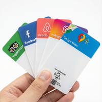 Carte-cadeau PVC programmable personnalisée SUNLAN avec puce NFC 213/216, interface de communication RFID étanche pour TripAdvisor Google