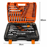 Kit d'outils de réparation automobile et de bricolage domestique OEM d'usine, 150 pièces, jeu de douilles à cliquet en acier au chrome-vanadium
