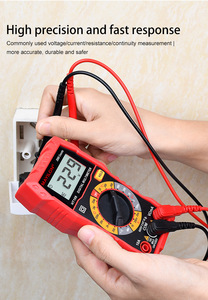 Multímetro Digital Fabricado en China con Rango Automático, Medición de Voltaje AC/DC, Corriente, Temperatura y Capacitancia - Product Image 3