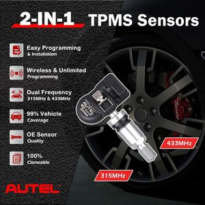 Cho Autel maxitpms MX cảm biến phổ lốp cảm biến tần số kép 315Mhz/433MHz lập trình <span class=keywords><strong>TPMS</strong></span> thân cao su cảm biến tự động - Product Image 2