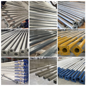 Xintong Thép Mạ Kẽm 4M 5M 6M 7M 8M 9M 10M 12M Ngoài Trời Năng Lượng Mặt Trời Đường Phố Bài Đèn Cực Đôi Cánh Tay Đơn Giá Ánh Sáng Đường Phố Cực - Product Image 4