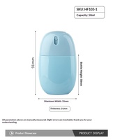 Flacon pulvérisateur de parfum 50 ml, répulsif anti-moustiques, eau florale, rechargeable, en PP, avec pompe, emballage boîte/sac
