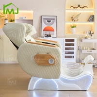 Fauteuil de pédicure électrique de luxe inclinable pour manucure et spa des pieds avec massage