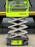 Plateforme élévatrice à ciseaux ZOOMLION ZS0607HD, capacité de charge de 230 kg, hauteur de travail de 7,8 m