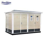 Transformateur de type boîte triphasé de style européen 630 kVA/800 kVA, sous-station de type boîte, système de distribution mobile photovoltaïque extérieur