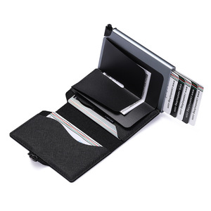 Casekey 2023 Design Anti-theft Rfid Protection Leather <b>Smart</b> <b>Wallet</b> Auto-eject Pop Out Credit Card Holder Billetera De Bolsillo - Product Image 5