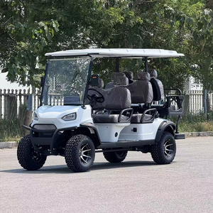 Carrito de Golf Eléctrico de Cuatro Ruedas de 5-<span class=keywords><strong>6</strong></span> <span class=keywords><strong>Plazas</strong></span>, Fabricado en Acero, Cumple con las Normas DOT y EEC, para Lugares Turísticos, Hoteles, Ferry, Caravanas, Nuevo - Product Image 4
