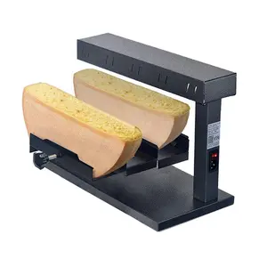 OOAjustable Elegante 650W Calentador de queso Media rueda Raclette Quesero Comercial Raclette Calentador Restaurante