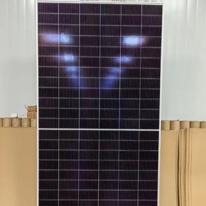 Nouveau matériau 580W silicium monocristallin panneaux solaires de type N Modules PV bifaciaux Kit de système <span class=keywords><strong>solaire</strong></span> pour <span class=keywords><strong>façade</strong></span> de toit RV BIPV - Product Image 2