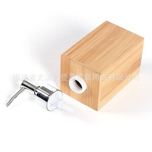 Bamboo lotion bottles, refillable bottles for home, hotel, and guesthouse use; hand sanitizer and personal care products; - Product Image 3