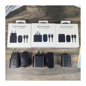 אומץ 25w chargeur <span class=keywords><strong>uk</strong></span> לנו eu eu מטען תקע בלוקים סוג c pt2510 מטען ראשי לגלקסיה s25 s24 s23 אולטרה - Product Image 5