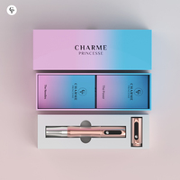 Charme Princesse Electric PMU Pen Motor Hollow Cup 5-Kecepatan dengan 5 Cartridge Gratis Ringan untuk Alis, Bibir & Tato