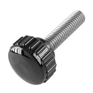 Tornillo <span class=keywords><strong>de</strong></span> mariposa moleteado industrial OEM, métrico, M3 M4 M5 M8, <span class=keywords><strong>de</strong></span> latón y acero inoxidable, con punta <span class=keywords><strong>de</strong></span> nailon 1/4-20 y cabeza <span class=keywords><strong>de</strong></span> plástico - Product Image 1