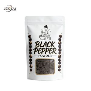 Sachet d'emballage refermable personnalisé Doypack avec fermeture éclair pour épices, poivre noir, poudre de curry, poudre de <span class=keywords><strong>cannelle</strong></span>, avec fenêtre - Product Image 2