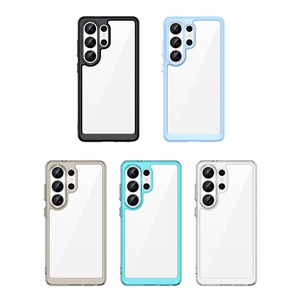 Coque de protection transparente antichoc en TPU + PC pour <span class=keywords><strong>Samsung</strong></span> Galaxy S24/S23 Ultra, compatible avec les téléphones mobiles <span class=keywords><strong>Samsung</strong></span> S25 S26 Ultra Plus - Product Image 4