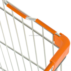 Caractéristique se pliante d'achats de supermarché de chariot à roulement d'épicerie à quatre roues - Product Image 5