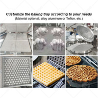 Machine commerciale automatique rotative pour la fabrication de cornets de glace, gaufres, gaufrettes au chocolat et cornets de sucre roulés