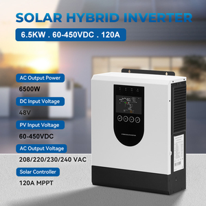Onduleur solaire hybride monophasé AC GCSOAR SYP6.5KW-48V/P en parallèle avec contrôleur MPPT WiFi, onde sinusoïdale pure, écran LCD, 93% de rendement - Product Image 1
