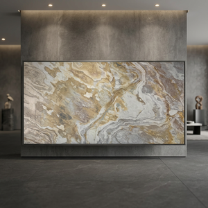 Dalle de comptoir en agate contemporaine, surface en pierre naturelle, design durable pour applications intérieures - Product Image 3