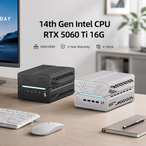 Mini PC para Oficina y Juegos, I5-14400F, Tarjeta Gráfica Discreta RTX 5060 <span class=keywords><strong>Ti</strong></span>, 16GB DDR5 5600MHz, con HDMI, 3 DP, 4 Pantallas para MiniPC - Product Image 1