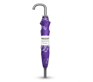 Ombrello pieghevole a tre sezioni Wscoo in nylon 190T, apertura manuale, stile moderno, per attività promozionali - Product Image 1