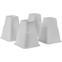 Rehausseurs de lit modernes réglables en plastique robuste de 3, 5 et 8 pouces, lot de 8 pour meubles de cuisine et de salon