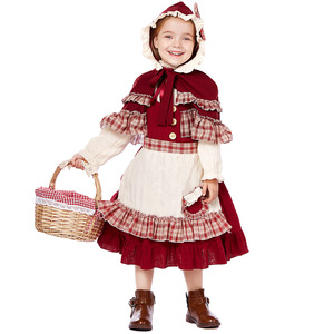 Costume <span class=keywords><strong>de</strong></span> Cendrillon pour filles, Halloween, robe en dentelle Lolita, cape, <span class=keywords><strong>conte</strong></span> <span class=keywords><strong>de</strong></span> fées, spectacle <span class=keywords><strong>de</strong></span> théâtre, performance, fête <span class=keywords><strong>de</strong></span> Noël, cosplay - Product Image 1