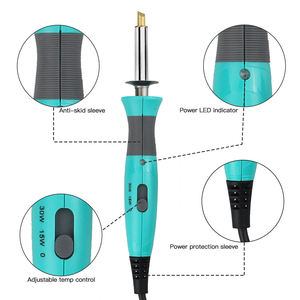 Kit de pirograbado de hierro para soldar, bricolaje, con pluma de pirograbado para manualidades, Sello de <span class=keywords><strong>cuero</strong></span> - Product Image 5