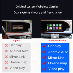 Nirkabel Apple Carplay mobil bermain <span class=keywords><strong>Android</strong></span> Auto untuk 2007-2011 Mercedes W207 W212 NTG4.0 GLK GLA ML Kelas Radio Carplay - Product Image 2