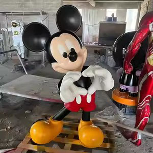 Escultura de ratón de fibra de vidrio de tamaño real Artesanía de resina <span class=keywords><strong>Mickey</strong></span> y Minnie Escultura moderna de dibujos animados Estatua de animal de <span class=keywords><strong>Mickey</strong></span> de resina - Product Image 5