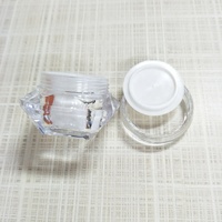 3g 5g 10g diamant en forme de pots de crème cosmétique en plastique avec couvercles