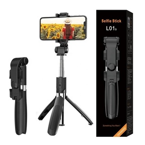 Nouvelle version <span class=keywords><strong>L01</strong></span> Télécommande sans fil pour téléphone portable Monopode <span class=keywords><strong>Selfie</strong></span> <span class=keywords><strong>Stick</strong></span> avec trépied - Product Image 1
