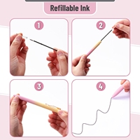 Lot de 12, corps de stylo de couleur dégradée, encre noire |   Stylos à bille mignons à encre noire, stylos mignons pour journalisation
