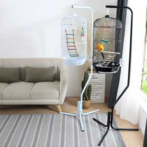 Supporto per Gabbia per Uccelli Zeliko in Acciaio Inossidabile Ecologico con Ripiano Portaoggetti, Pieghevole e Resistente, 65x161cm - Product Image 4