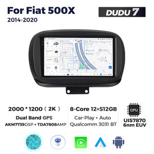 DUDUAUTO Pantalla de Navegación Multimedia para Automóvil Android Modificada, Compatible con <span class=keywords><strong>Fiat</strong></span> 500X 2014-<span class=keywords><strong>2020</strong></span>, Bluetooth, Carplay, Cámara de Visión Trasera - Product Image 3