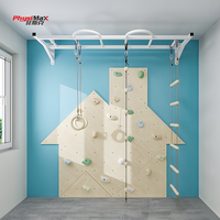 Structure murale d'escalade pour enfants avec barres de gymnastique, pour intérieur et extérieur, aire de jeux pour enfants, salle sensorielle