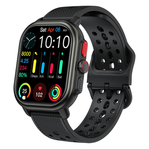 New P106 GPS Smartwatch 2.06 inch AMOLED Full Touch Answer Calls IP67 Waterproof Multi-Sport Health Sleep Tracker Watch for Men - Product Image 4